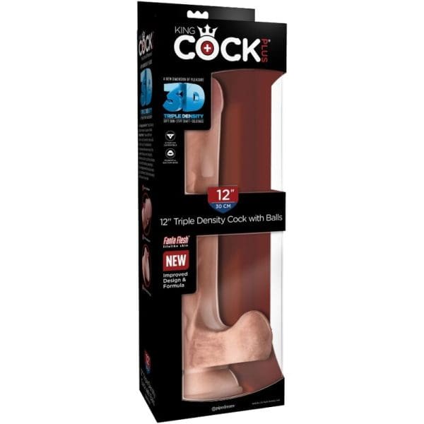 KING COCK - REALISTIC PENIS WITH BALLS 3D 24.8 CM LIGHT 8